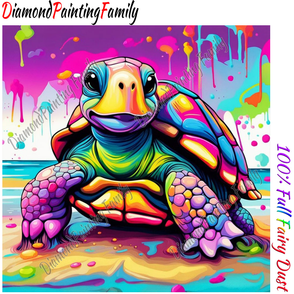 Resin Art Painting - Diamond Painting Family Full Fairy Dust