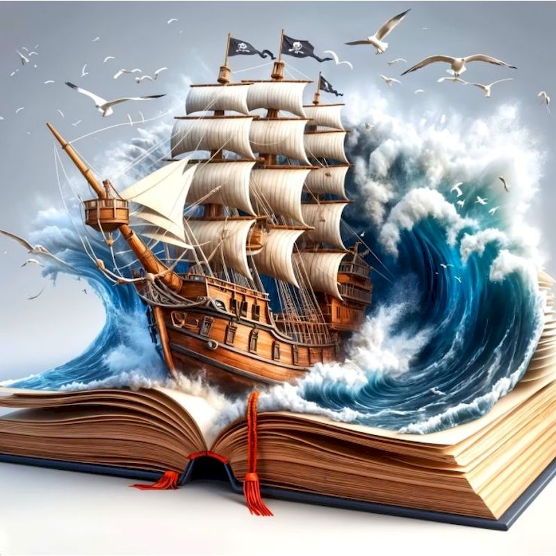 Resin Art Book - SDOYUNO Diy Diamond Mosaic Book Landscape