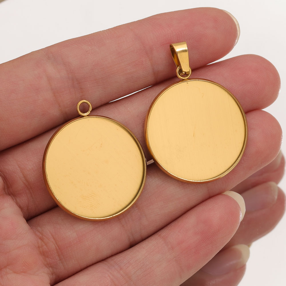Resin Art Essentials - 10pcs Stainless Steel Gold Pendants Resin