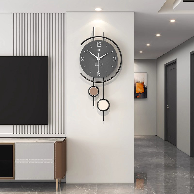 Resin Art Clock - Aesthetic Interior Wall Watch Restaurant Nordic