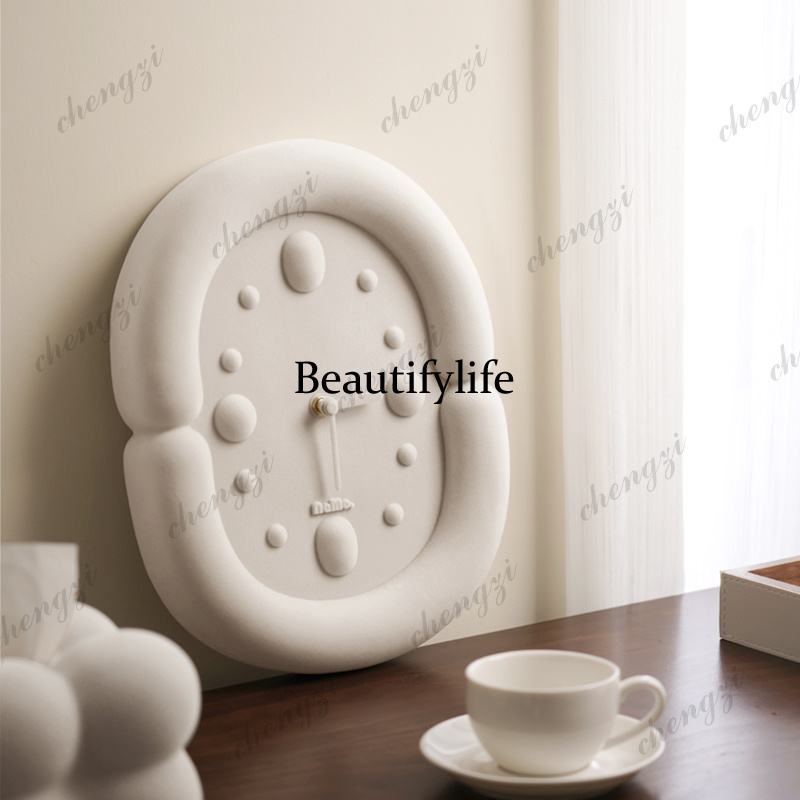 Resin Art Clock - Silent Aesthetic Wall Clocks Living Room