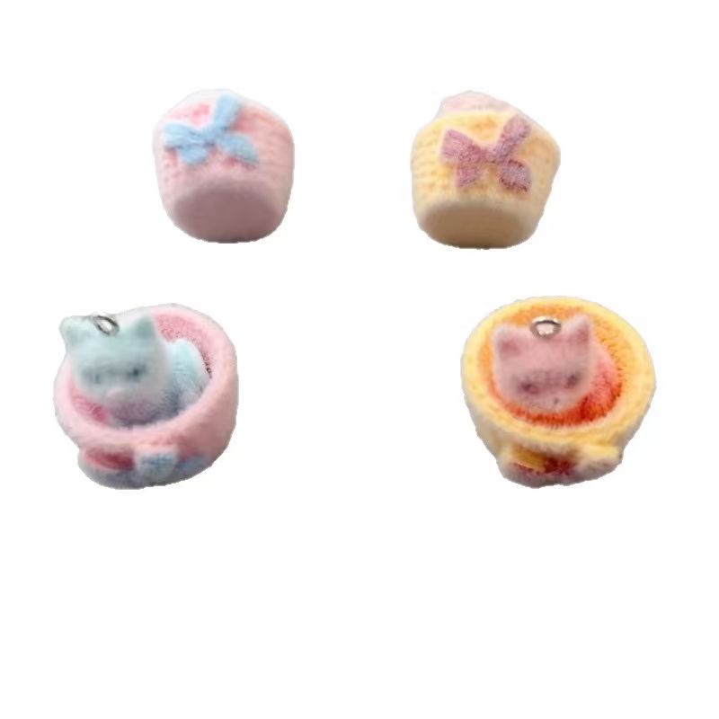 4pcs 3D plush resin cat pendan - Resin Art Essentials review and price