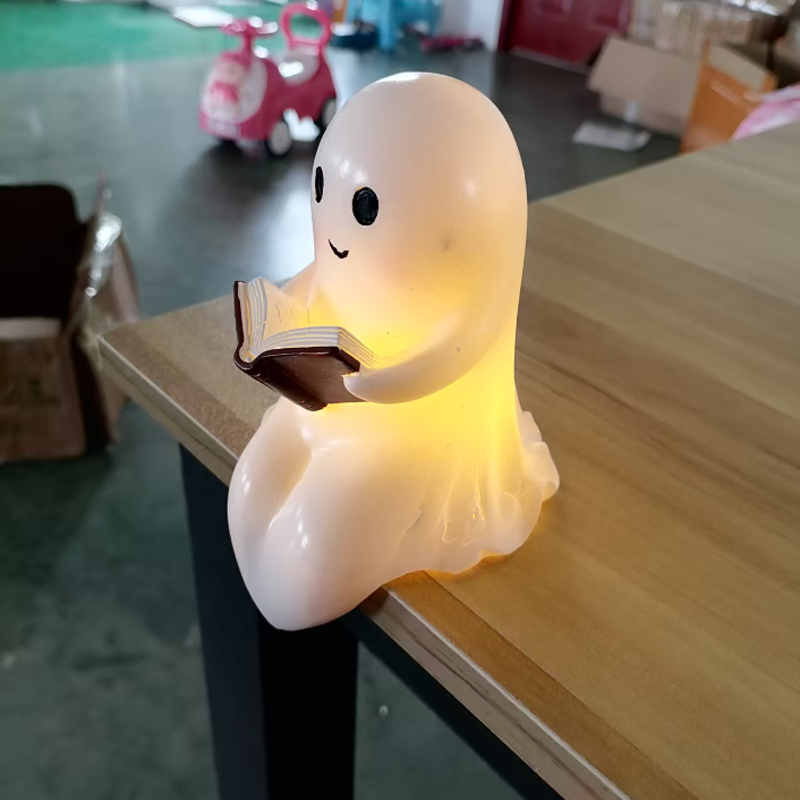 New Cute Ghost Reading Book La - Resin Art Book review and price