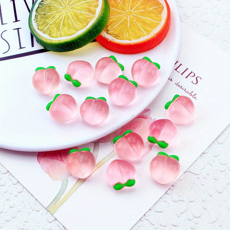 10Pcs New Transparent Peach Fl - Resin Art Essentials review and price