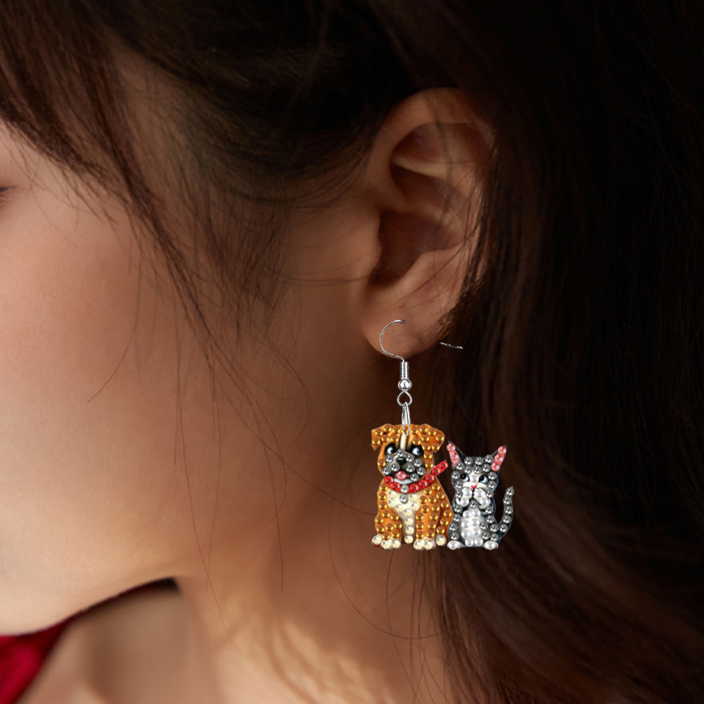 4 Pairs Double Sided Diamond P - Resin Art Earrings Kit review and price