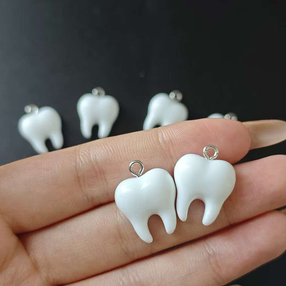10pcs Cute White Teeth Resin P - Resin Art Essentials review and price