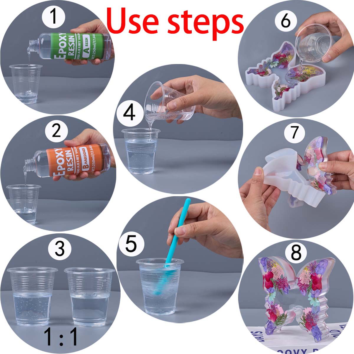 1:1 Ratio Epoxy Resin Kit Anti - Resin Art Glue review and price