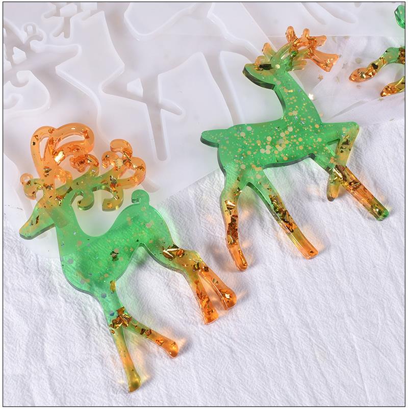 Christmas Elk Epoxy Resin Mold - Resin Art Tool Kit review and price