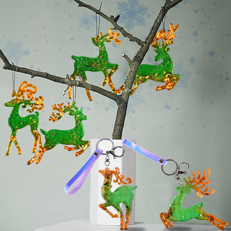 Christmas Elk Epoxy Resin Mold - Resin Art Tool Kit review and price