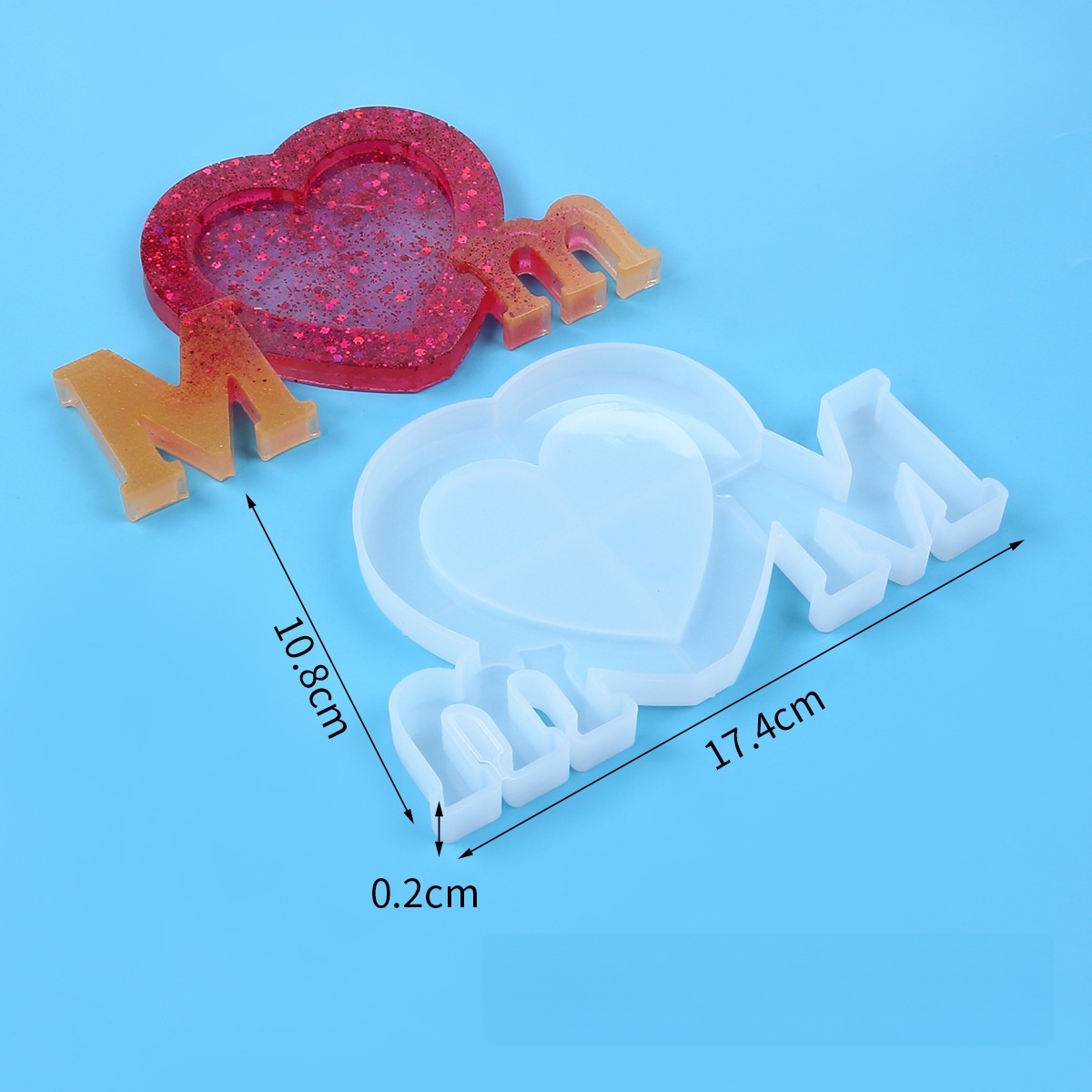 Letter Mm Epoxy Resin Silicone - Resin Art Tool Kit review and price