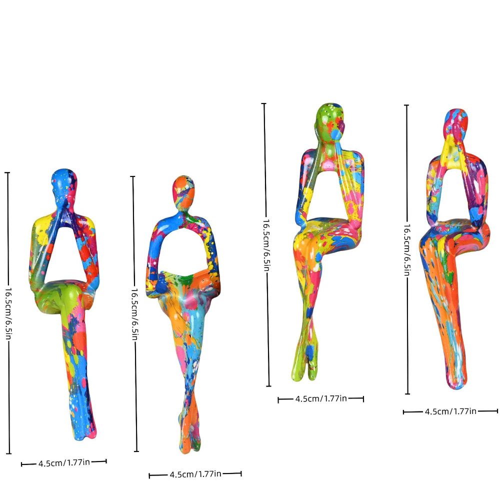 4-Piece Character Abstract Thi - Resin Art Anniversary Gift review and price