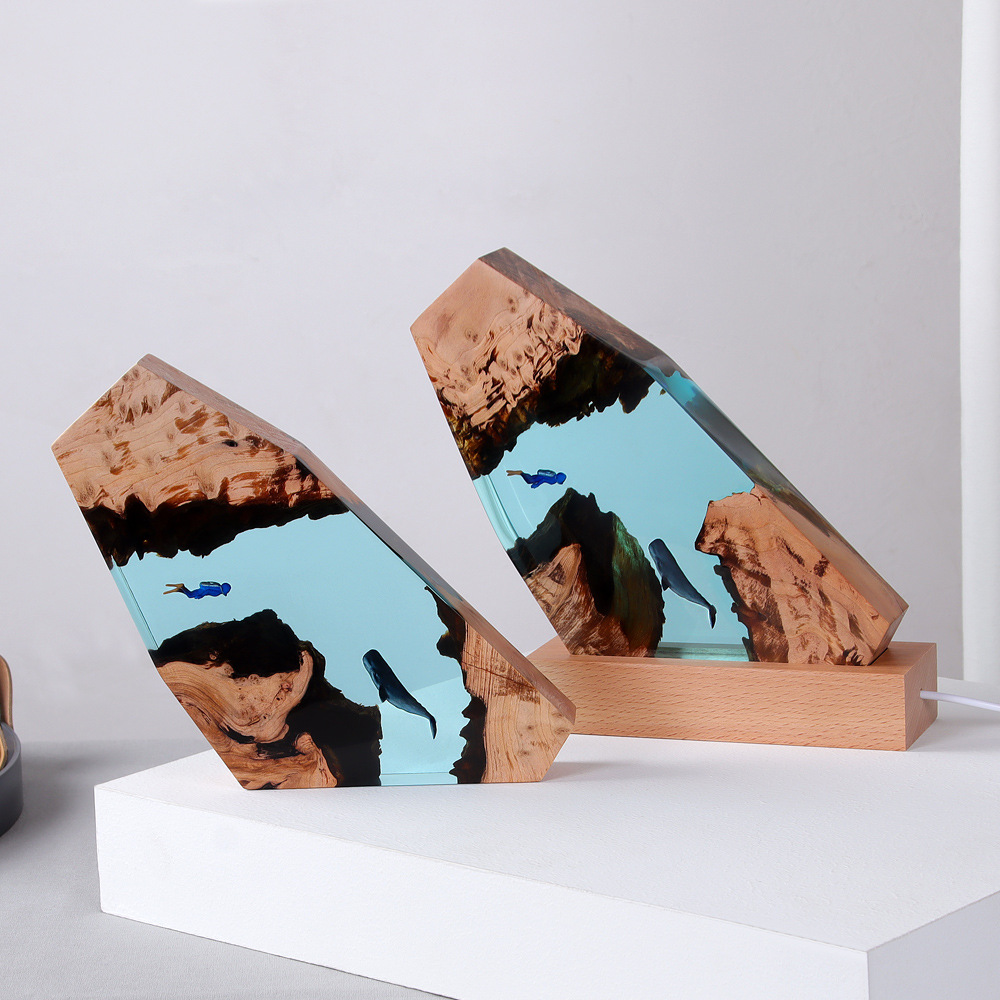 New Underwater Cave Whale Dive - Resin Art Anniversary Gift review and price