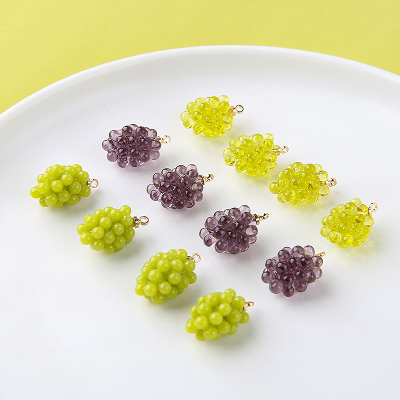 6pcs Cute Little Grapes Resin  - Resin Art Essentials review and price