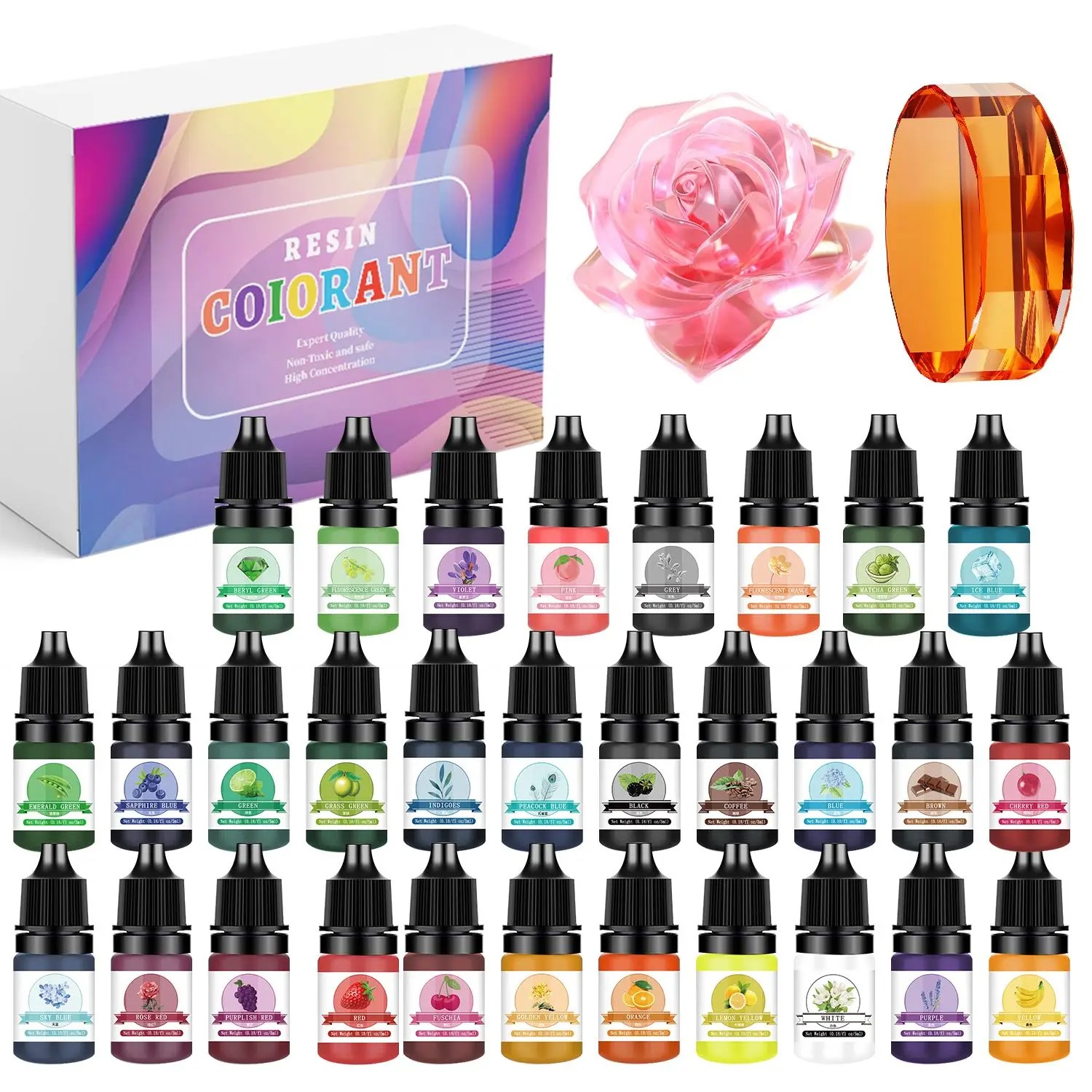 30Colors 5ml Epoxy Resin Pigme - Resin Art Glue review and price