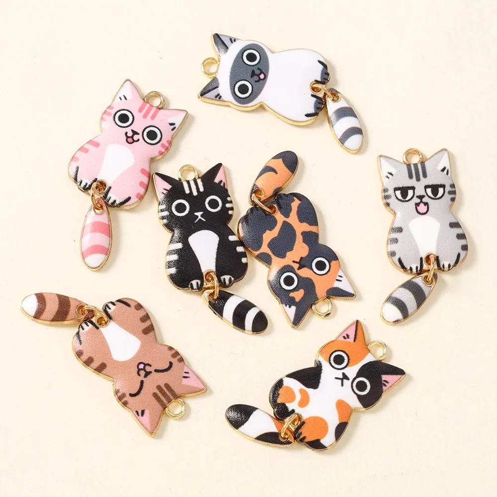 10Pcs 16×39mm Cute Cartoon Cat - Resin Art Essentials review and price