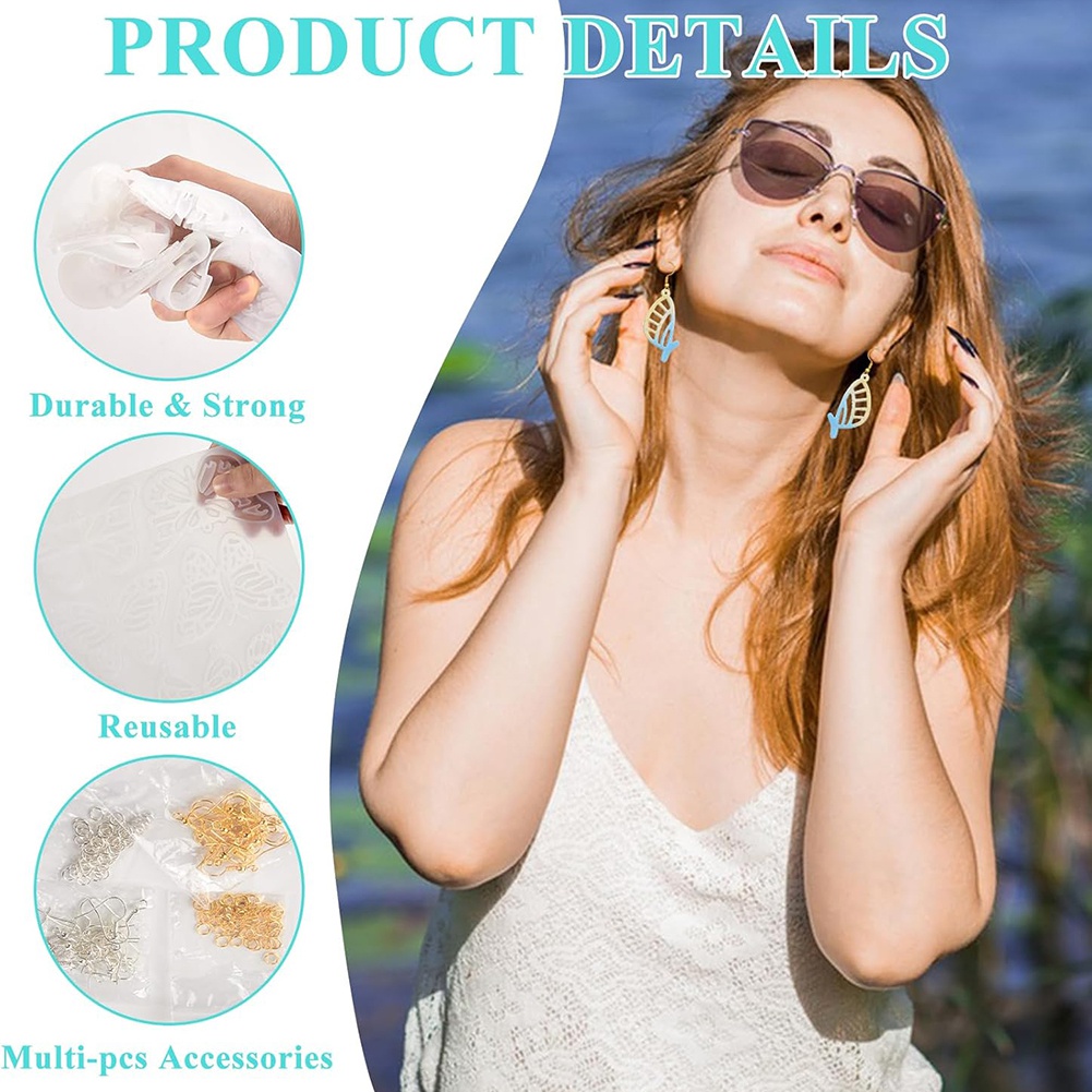 A78I 143Pcs Resin Earring Mold - Resin Art Earrings Kit review and price