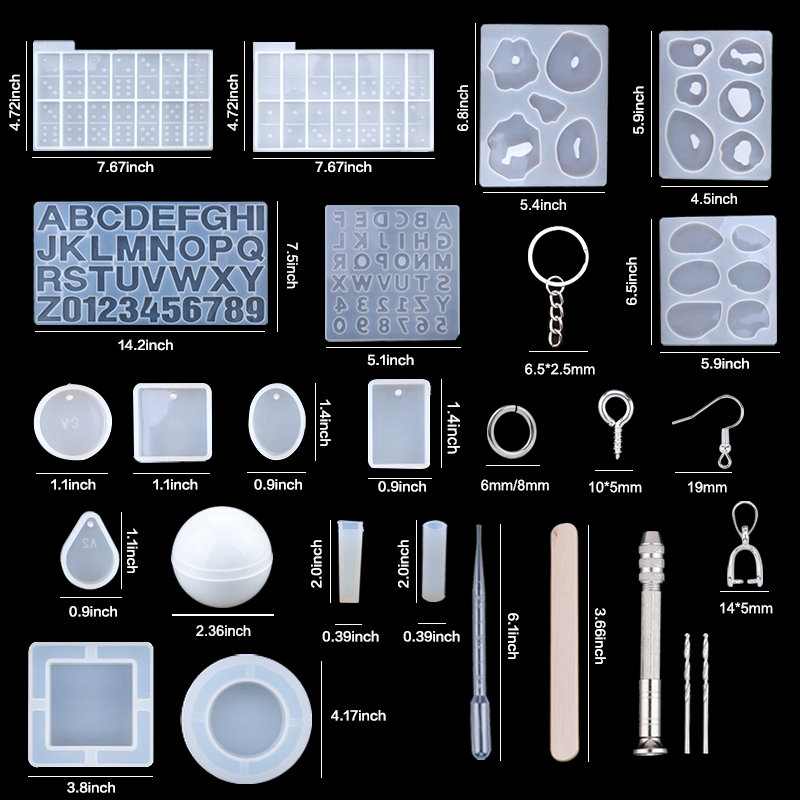 Silicone Resin Molds Kit Epoxy - Resin Art Earrings Kit review and price