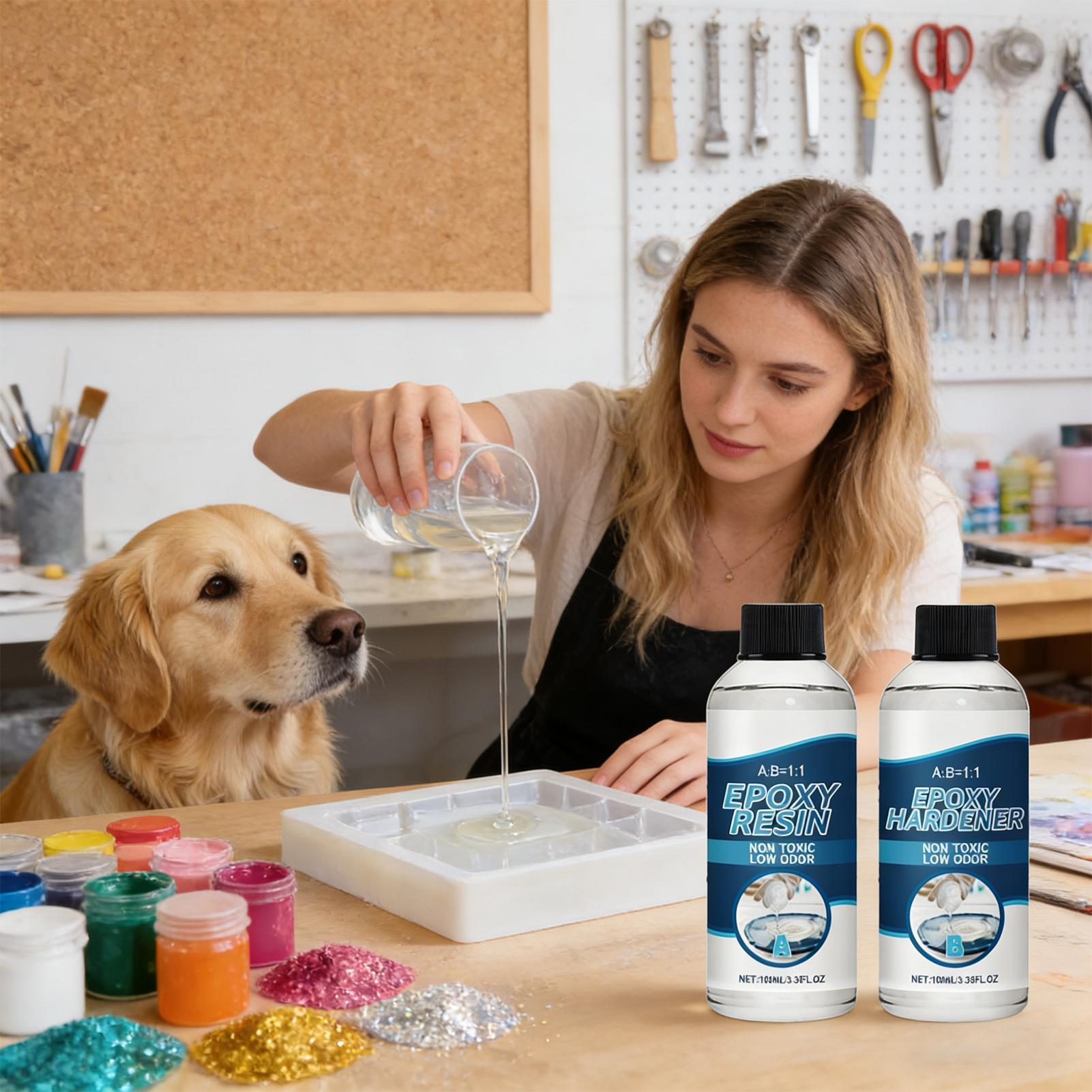 Epoxy Resin Kit AB Glue Clear  - Resin Art Earrings Kit review and price