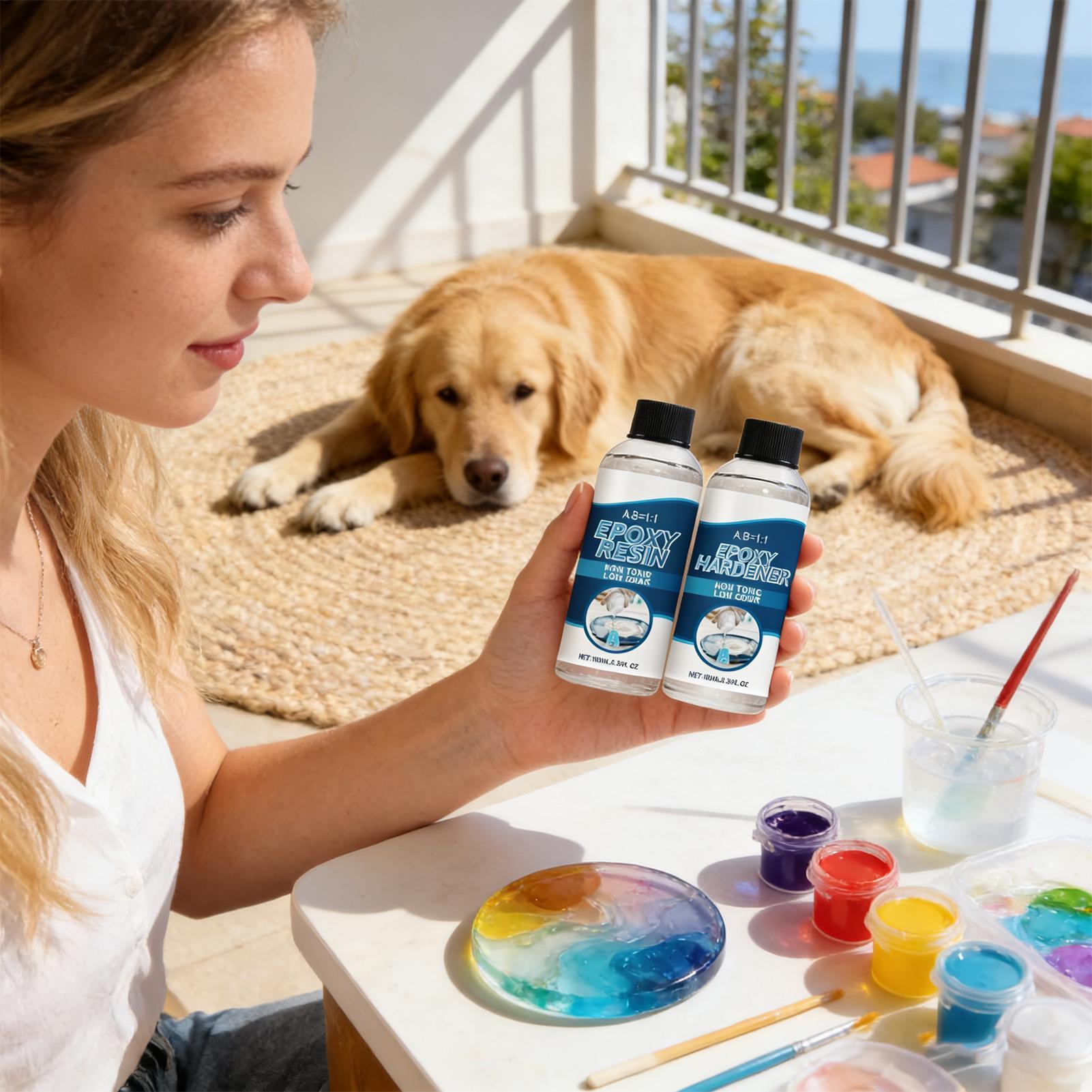 Epoxy Resin Kit AB Glue Clear  - Resin Art Earrings Kit review and price