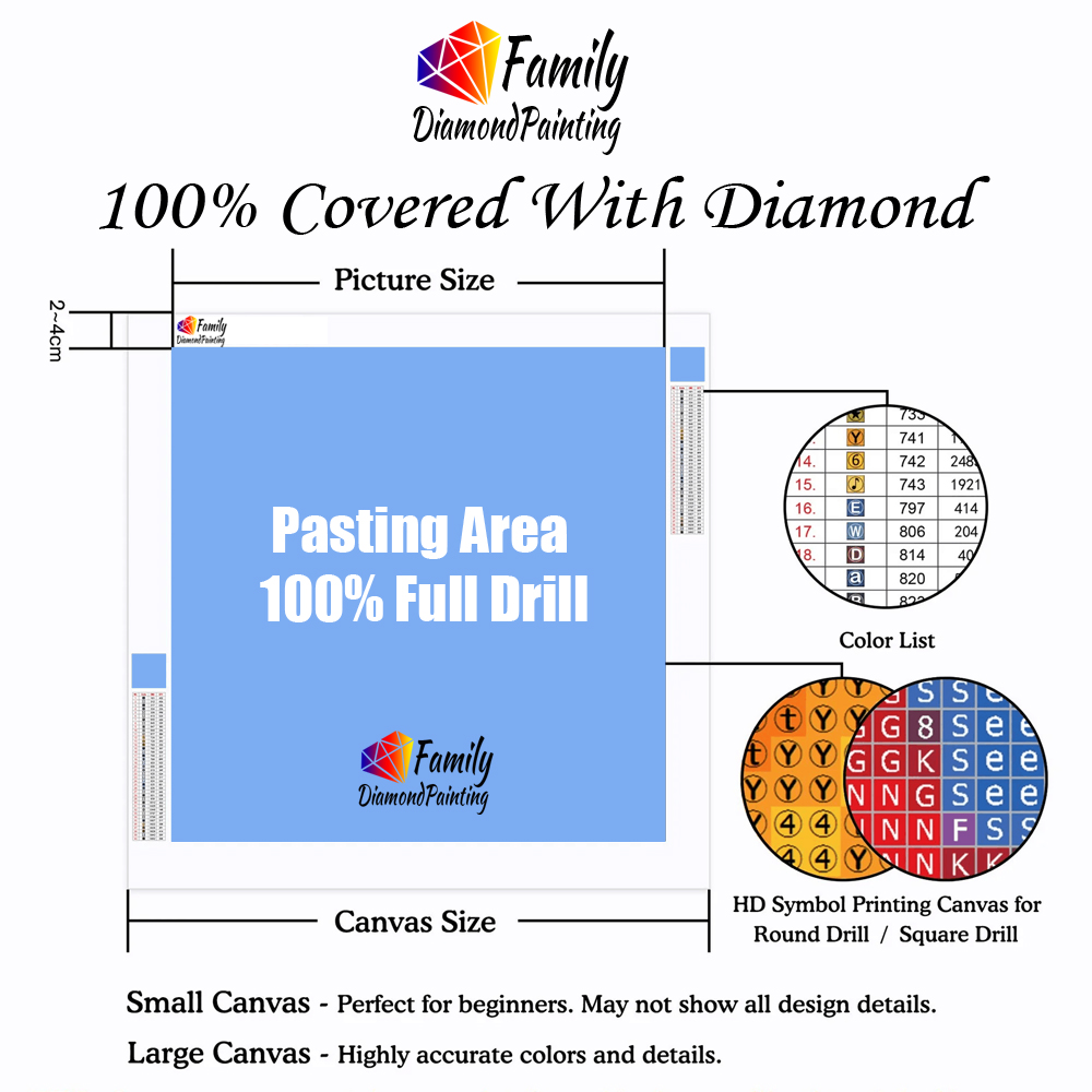 Diamond Painting Family Colorf - Resin Art Painting review and price