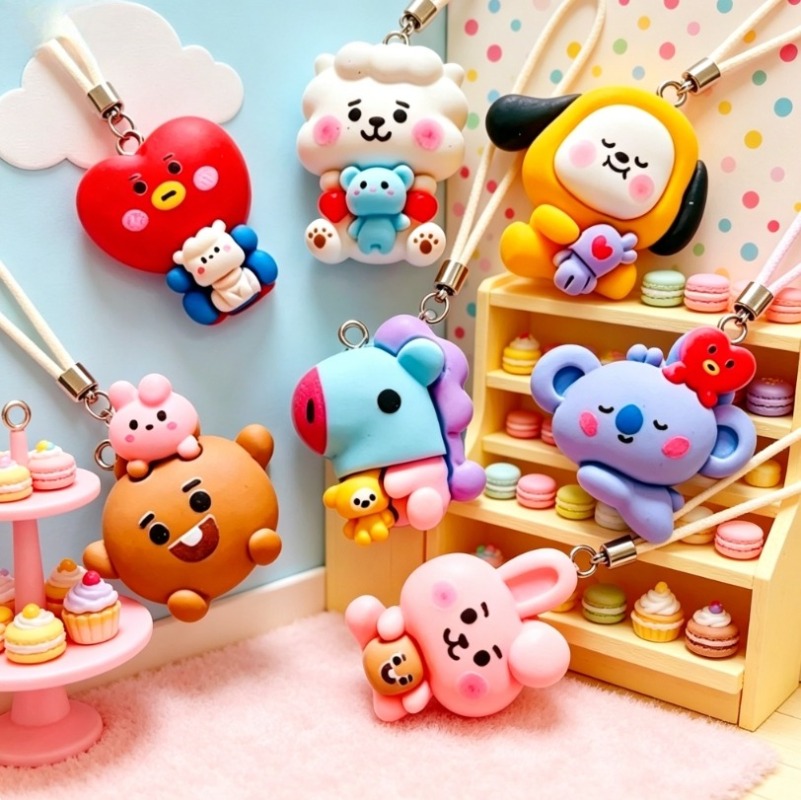 7pcs BT21 Resin Cartoon Charm  - Resin Art Essentials review and price