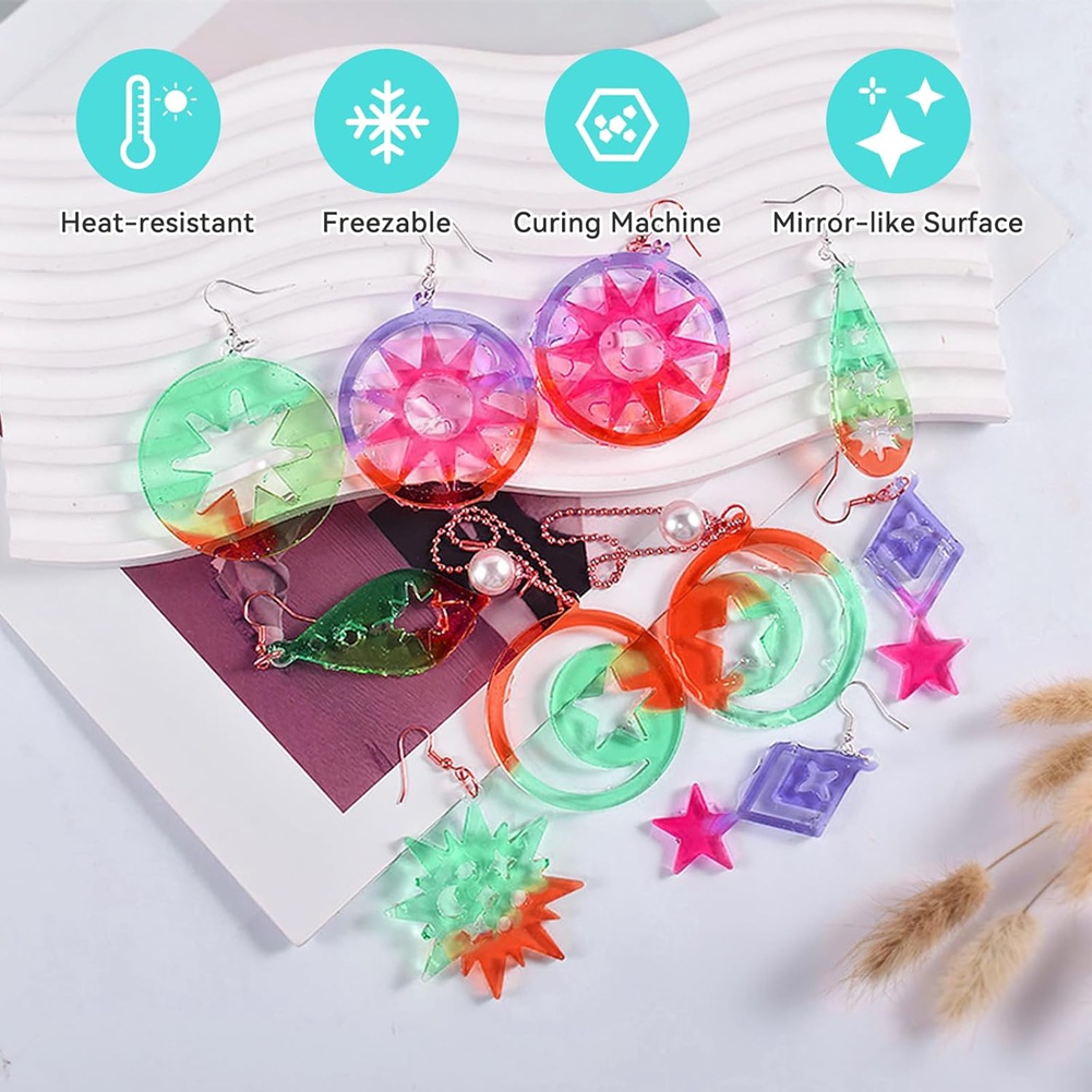 A20I 143Pcs Resin Earring Mold - Resin Art Earrings Kit review and price