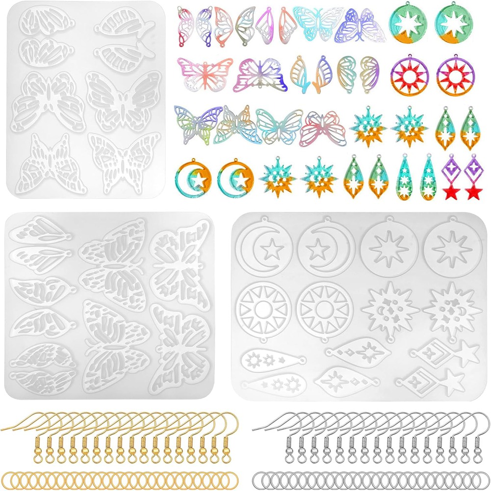 A20I 143Pcs Resin Earring Mold - Resin Art Earrings Kit review and price