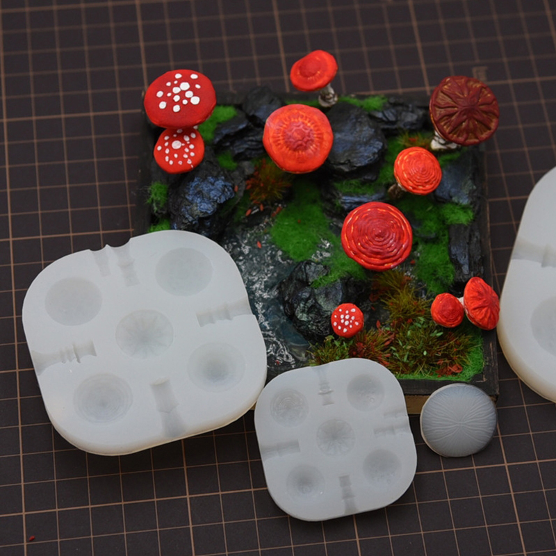 2pcs/set Mini Mushroom Silicon - Resin Art Tool Kit review and price