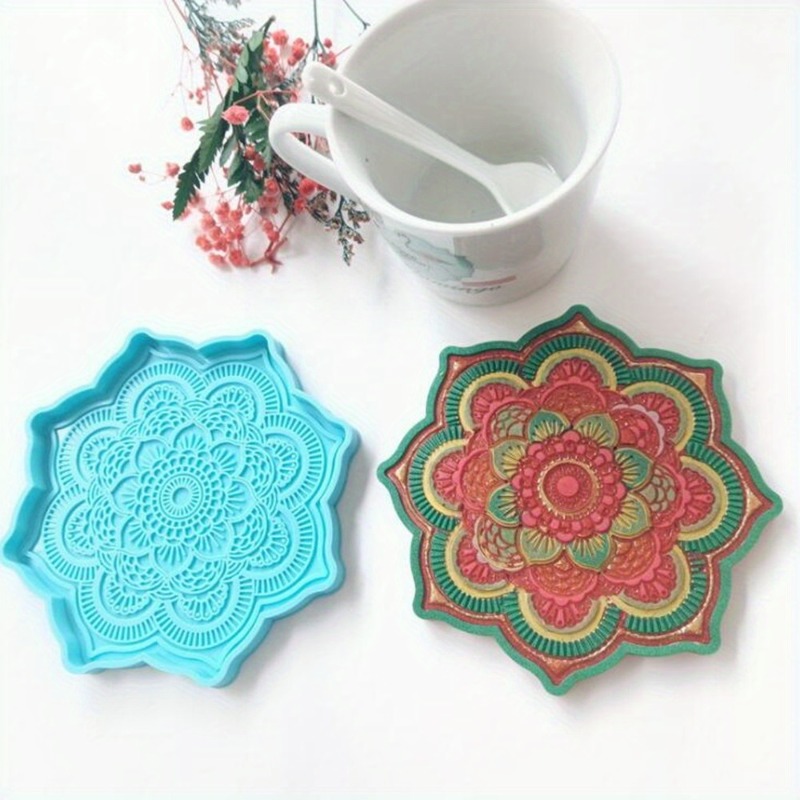 Mandala Coaster Silicone Mold  - Resin Art Tool Kit review and price