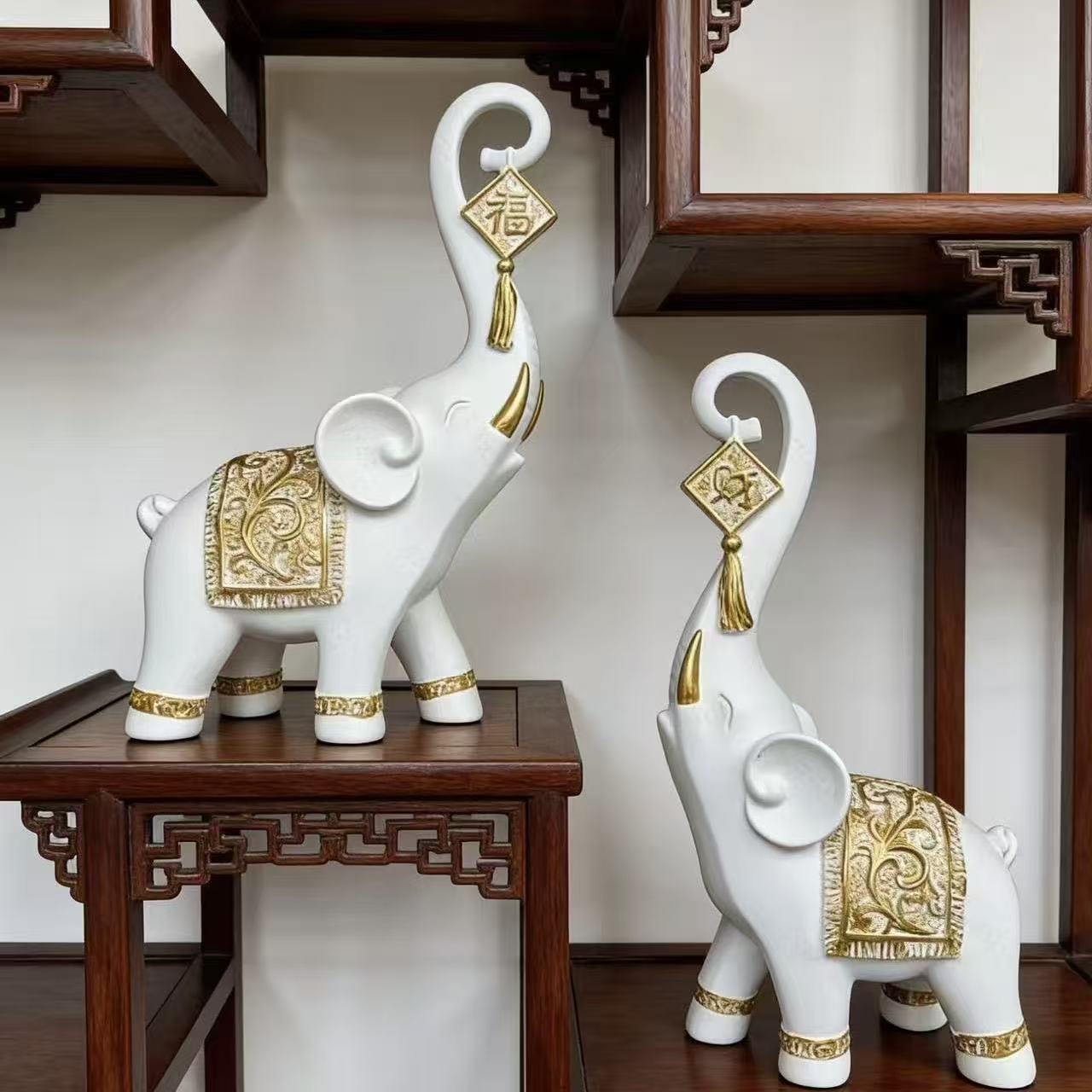 One Pair Chinese Style Lucky W - Resin Art Anniversary Gift review and price