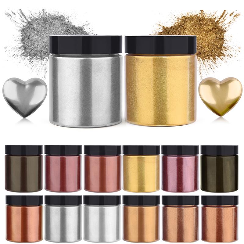 50g Shimmer Metallic Gold Silv - Resin Art Glue review and price