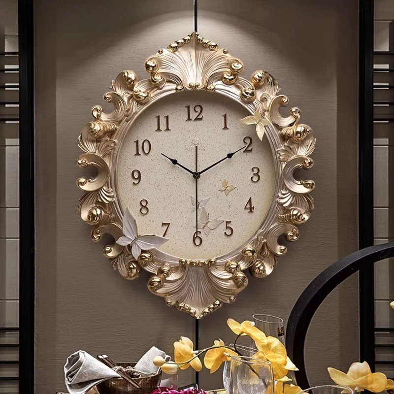 European Style Room Wall Clock - Resin Art Clock review and price